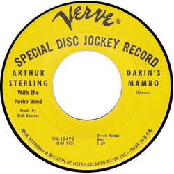Arthur Sterling / The Pucho Band Darin's Mambo / Ain't That Right USED VINYL 7INCH 45 RPM PROMO