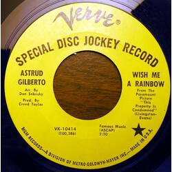 Astrud Gilberto Wish Me A Rainbow / Don't Go Breaking My Heart USED VINYL 7INCH 45 RPM SINGLE PROMO