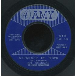 Del Shannon Stranger In Town / Over You VINYL 7" USED