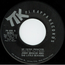 Jimmy Briscoe And The Beavers My Ebony Princess USED VINYL 7INCH 45 RPM STEREO MONO