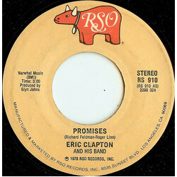 Eric Clapton And His Band Promises USED VINYL 7INCH 45 RPM