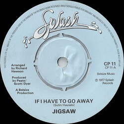 Jigsaw (3) If I Have To Go Away USED VINYL 7INCH 45 RPM SINGLE