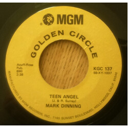 Mark Dinning Teen Angel / Bye Now Baby USED VINYL 7INCH 45 RPM REISSUE