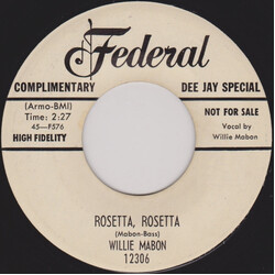 Willie Mabon Rosetta, Rosetta / Light Up Your Lamp USED VINYL 7INCH 45 RPM SINGLE PROMO