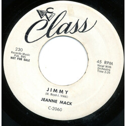 Jeani Mack Jimmy / Dirty Dishes USED VINYL 7INCH 45 RPM PROMO