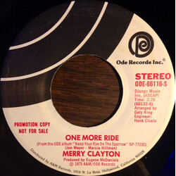 Merry Clayton One More Ride USED VINYL 7INCH 45 RPM PROMO STEREO MONO