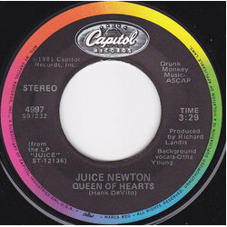 Juice Newton Queen Of Hearts USED VINYL 7INCH 45 RPM SINGLE REISSUE STEREO