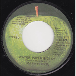 Mary Hopkin Water, Paper & Clay USED VINYL 7INCH 45 RPM SINGLE