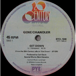 Gene Chandler Get Down USED VINYL 12INCH 45 RPM SINGLE LIMITED EDITION