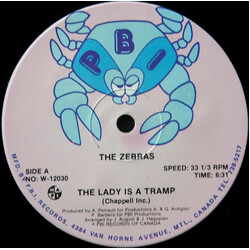 The Zebras The Lady Is A Tramp USED VINYL 12INCH 33 S RPM