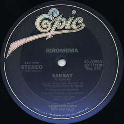 Hiroshima (3) San Say USED VINYL 12INCH 33 S RPM PROMO