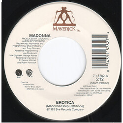 Madonna Erotica VINYL 7" USED