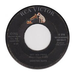 Skeeter Davis Set Him Free / The Devil's Doll USED VINYL 7INCH 45 RPM SINGLE