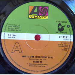 Boney M. Mary's Boy Child / Oh My Lord VINYL 7" USED