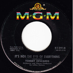 Tommy Edwards It's Not The End Of Everything / Blue Heartaches VINYL 7" USED