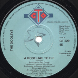 The Dooleys A Rose Has To Die USED VINYL 7INCH 45 RPM SINGLE
