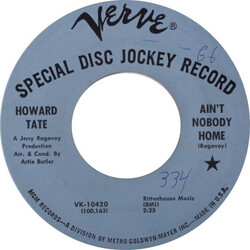 Howard Tate Ain't Nobody Home Vinyl 7" USED