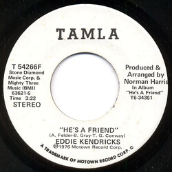 Eddie Kendricks He's A Friend USED VINYL 7INCH 45 RPM PROMO STEREO MONO