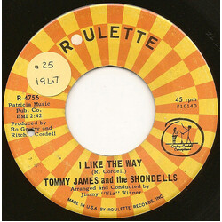 Tommy James & The Shondells I Like The Way USED VINYL 7INCH 45 RPM SINGLE