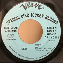 Herb Oscar Anderson Green Green Grass Of Home Vinyl 7" USED