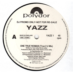 Yazz One True Woman Vinyl 12" USED