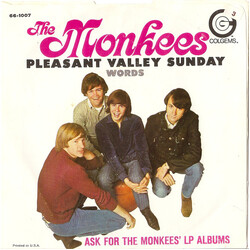 The Monkees Pleasant Valley Sunday / Words USED VINYL 7INCH 45 RPM SINGLE