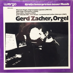 Mauricio Kagel / John Cage / Hans Otte / Juan Allende-Blin / Gerd Zacher Improvisation Ajoutée (1961-62) / Variations I (1958) / Touches (1965) / Sons