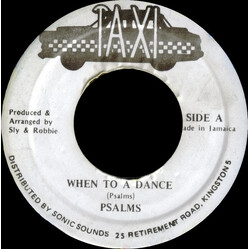 The Psalms When To A Dance USED VINYL 7INCH 45 RPM