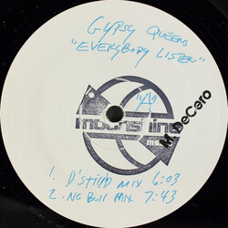 Gypsy Queens Everybody Listen USED VINYL 12INCH 33 S RPM SINGLE WHITE LABEL