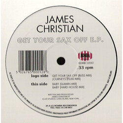 James Christian Get Your Sax Off E.P. USED VINYL 12INCH 33 S RPM EP