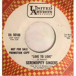 The Serendipity Singers Love To Love Vinyl 7" USED