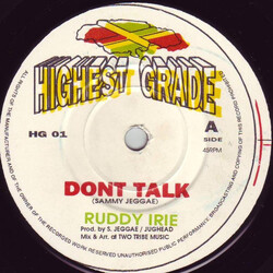 Ruddy Irie / Junior Silk Don't Talk / Searching For Love USED VINYL 7INCH 45 RPM