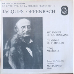 Jacques Offenbach / Bruno Laplante / Marc Durand (4) Six Fables De La Fontaine Vinyl LP USED