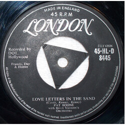 Pat Boone Love Letters In The Sand USED VINYL 7INCH 45 RPM SINGLE