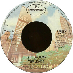 Tom Jones Lady Lay Down / A Daughter's Question Vinyl 7" USED