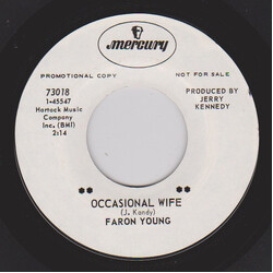 Faron Young Occasional Wife USED VINYL 7INCH 45 RPM SINGLE PROMO