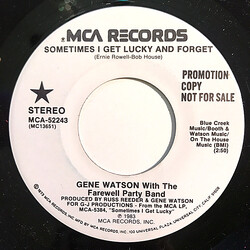 Gene Watson Sometimes I Get Lucky And Forget USED VINYL 7INCH 45 RPM PROMO