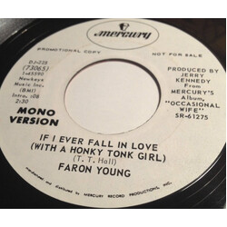 Faron Young If I Ever Fall In Love (With A Honky Tonk Girl) USED VINYL 7INCH 45 RPM SINGLE PROMO