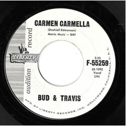 Bud And Travis Carmen Carmella / Come To The Dance USED VINYL 7INCH 45 RPM PROMO