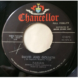 Fabian (6) David And Goliath / Grapevine USED VINYL 7INCH 45 RPM SINGLE MISPRINT