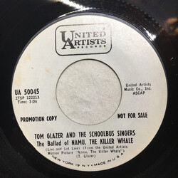 Tom Glazer / The School Bus Singers The Ballad Of Namu The Killer Whale (Live And Let Live) USED VINYL 7INCH 45 RPM PROMO