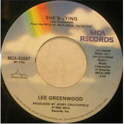 Lee Greenwood She's Lying / Home Away From Home USED VINYL 7"