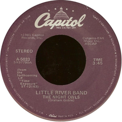 Little River Band The Night Owls Vinyl 7" USED