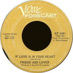 Friend And Lover If Love Is In Your Heart / Zig Zag USED VINYL 7INCH 45 RPM