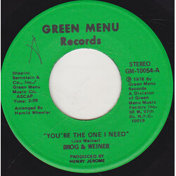 Brog & Weiner You're The One I Need / Someone Like You USED VINYL 7INCH SINGLE