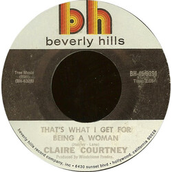 Claire Courtney That's What I Get For Being A Woman USED VINYL 7INCH 45 RPM