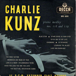 Charlie Kunz Charlie Kunz Piano Medley Nos. 118 And 119 USED VINYL 7INCH 45 RPM EP
