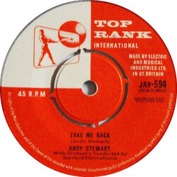 Andy Stewart Take Me Back USED VINYL 7INCH 45 RPM SINGLE
