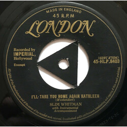 Slim Whitman I'll Take You Home Again Kathleen USED VINYL 7INCH 45 RPM