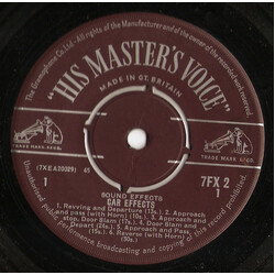 No Artist Car Effects USED VINYL 7INCH 45 RPM SINGLE